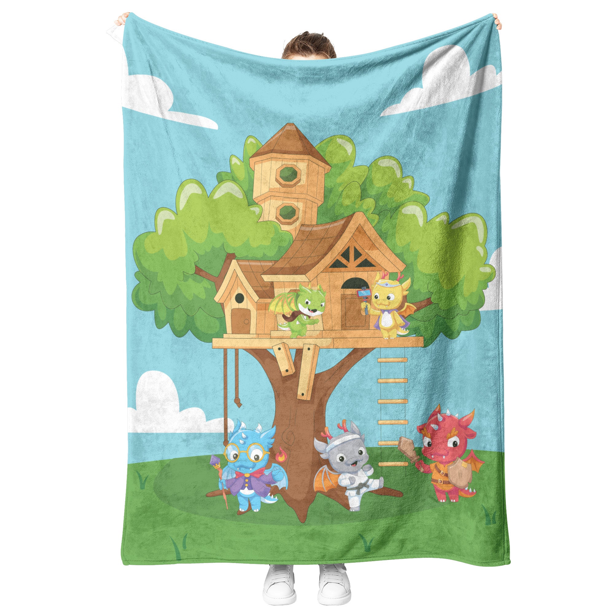 Camelot Scene Fleece Baby Blanket