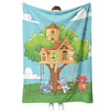 Camelot Scene Fleece Baby Blanket