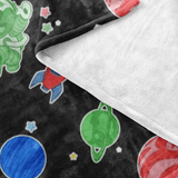 Galactic Patterned Fleece Baby Blanket - Tykables