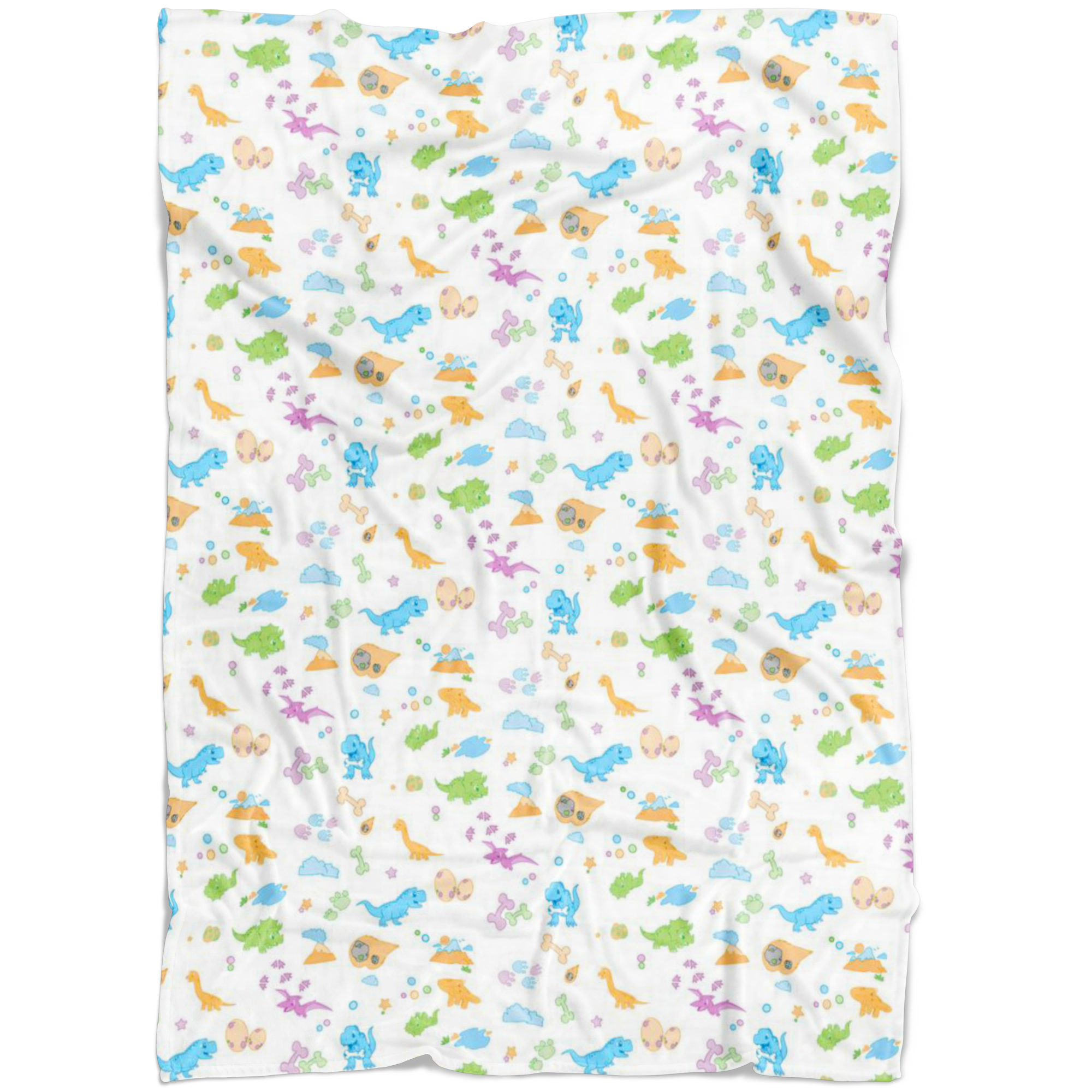 Little Rawrs Patterned Fleece Baby Blanket - Tykables
