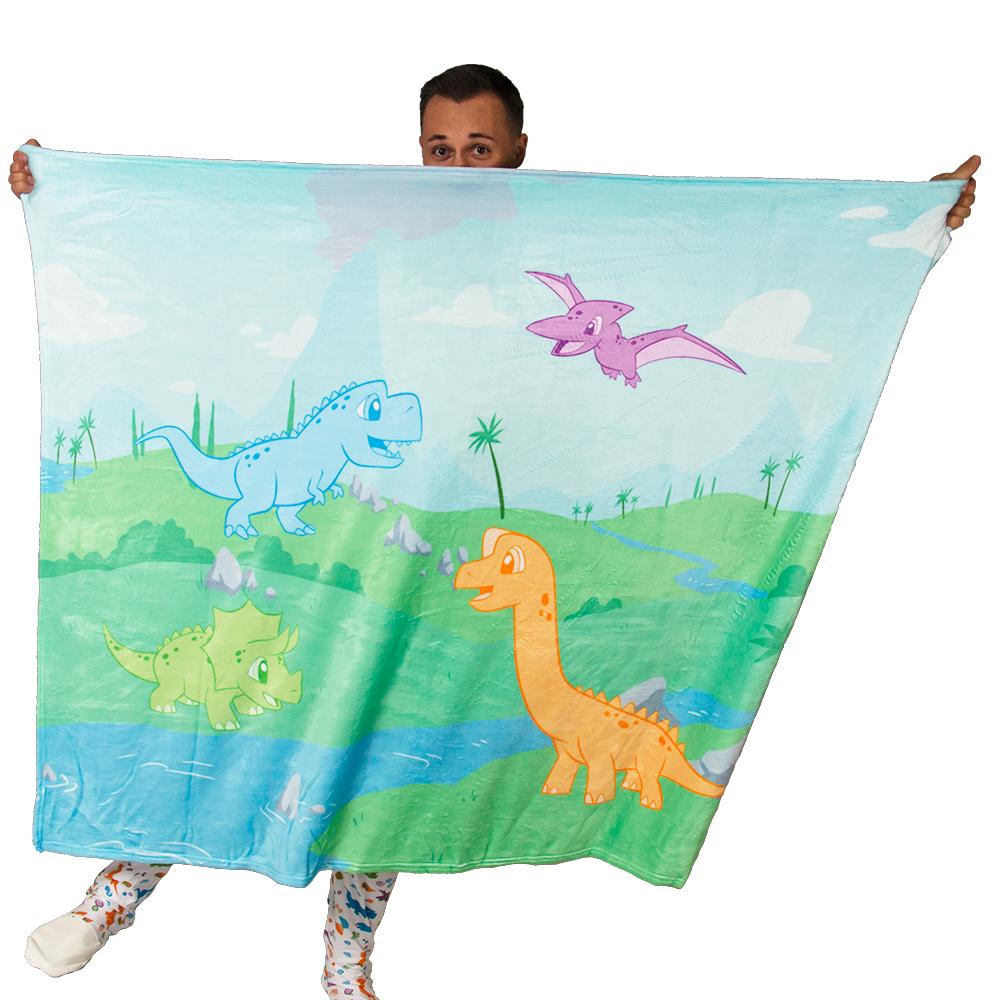 Little Rawr Fleece Baby Blanket - Tykables