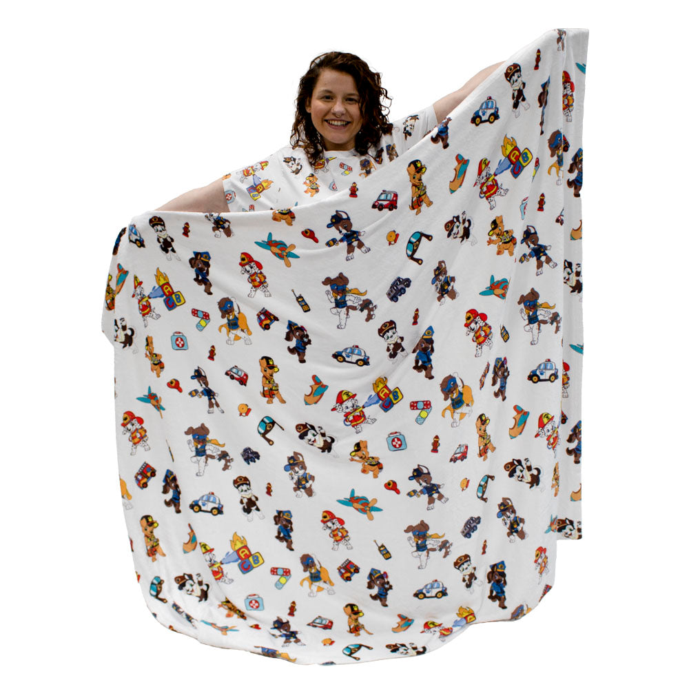 Puppers Fleece Baby Blanket