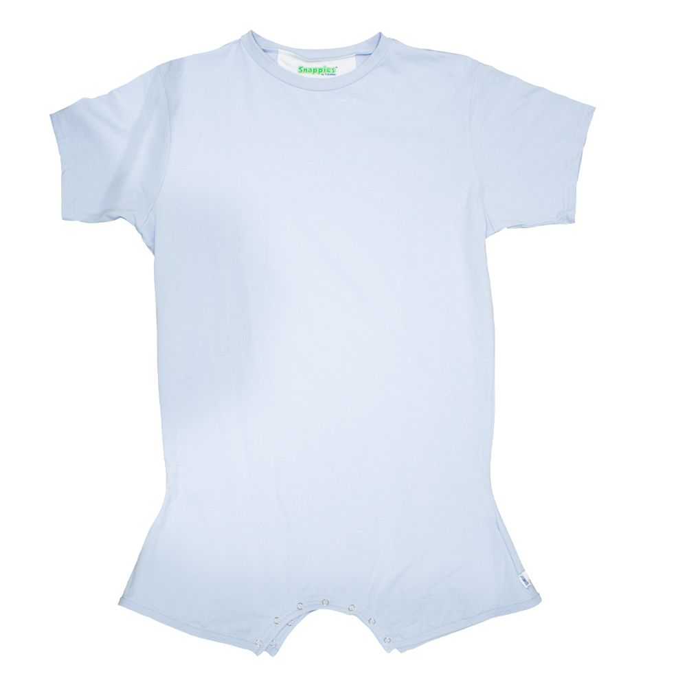 Baby Blue Snappies Romper