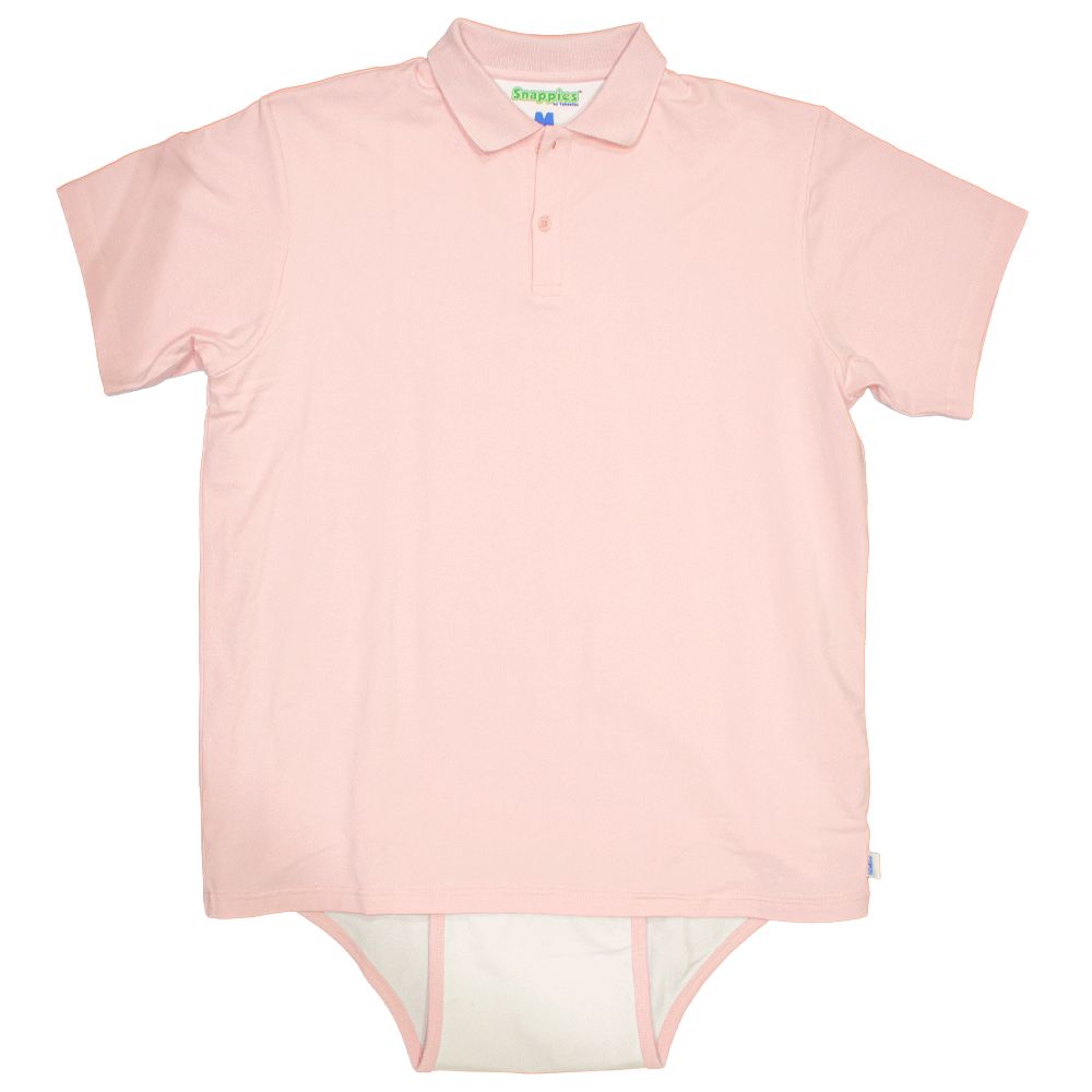 Baby Pink Snappies Polo