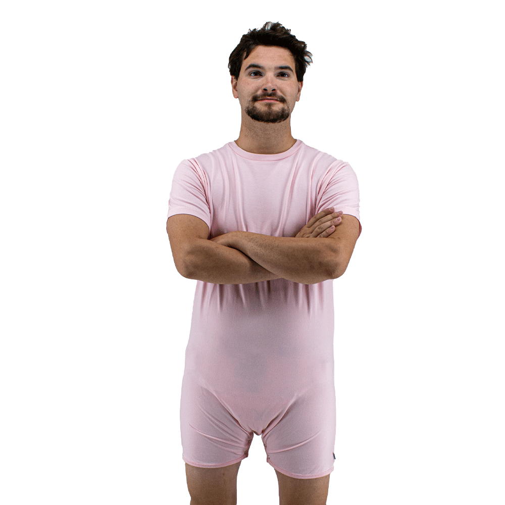 Baby Pink Snappies Romper