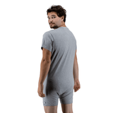 Grey Snappies Romper