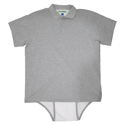 Grey Snappies Polo