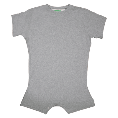 Grey Snappies Romper
