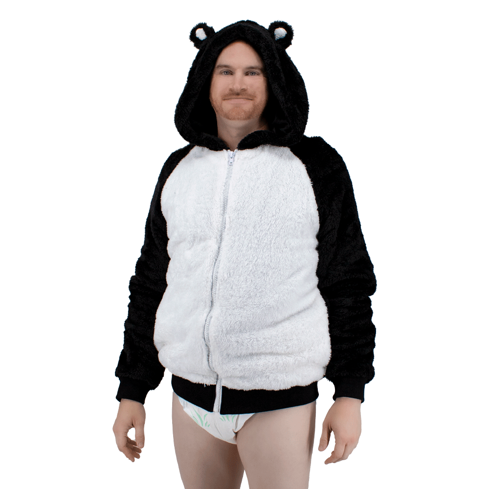 Teddy bear jacket black with hood on sale