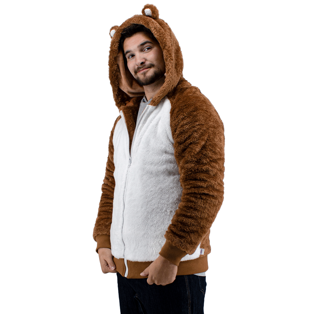 Hoodie teddy outlet jacket