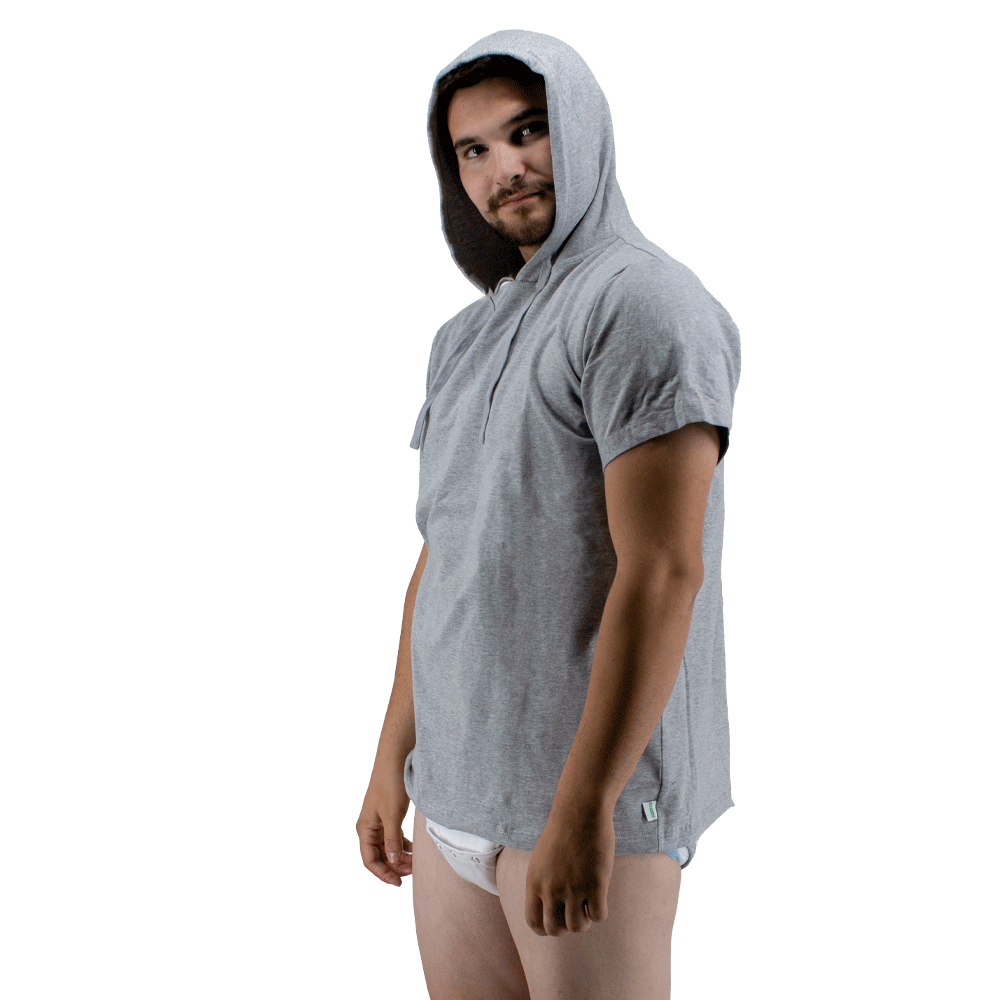 Grey Snappies Hoodie