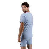 Baby Blue Snappies Romper