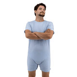 Baby Blue Snappies Romper