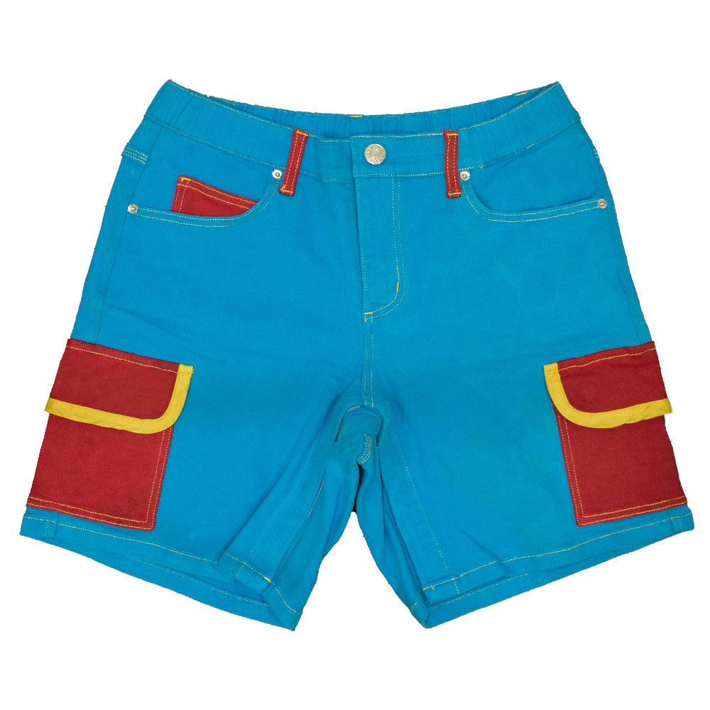 Twill Cargo Shorts Blue
