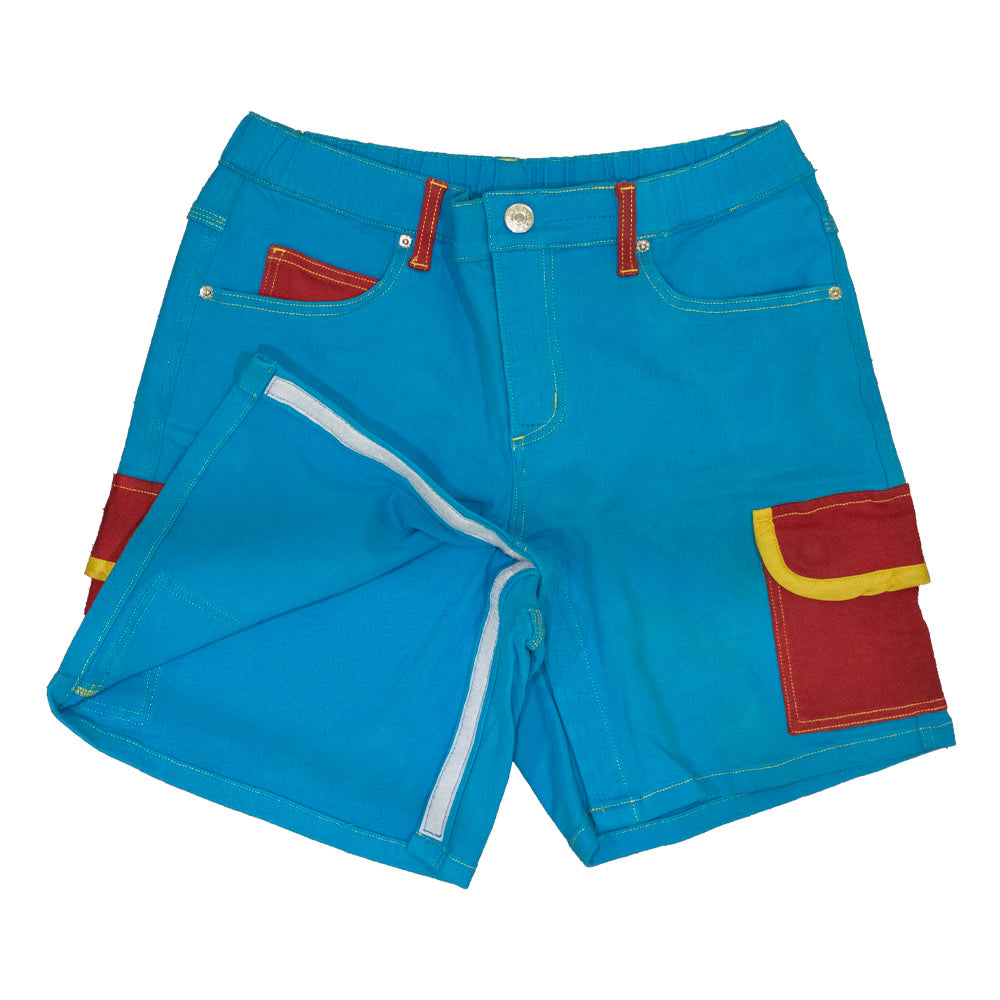 Twill Cargo Shorts Blue