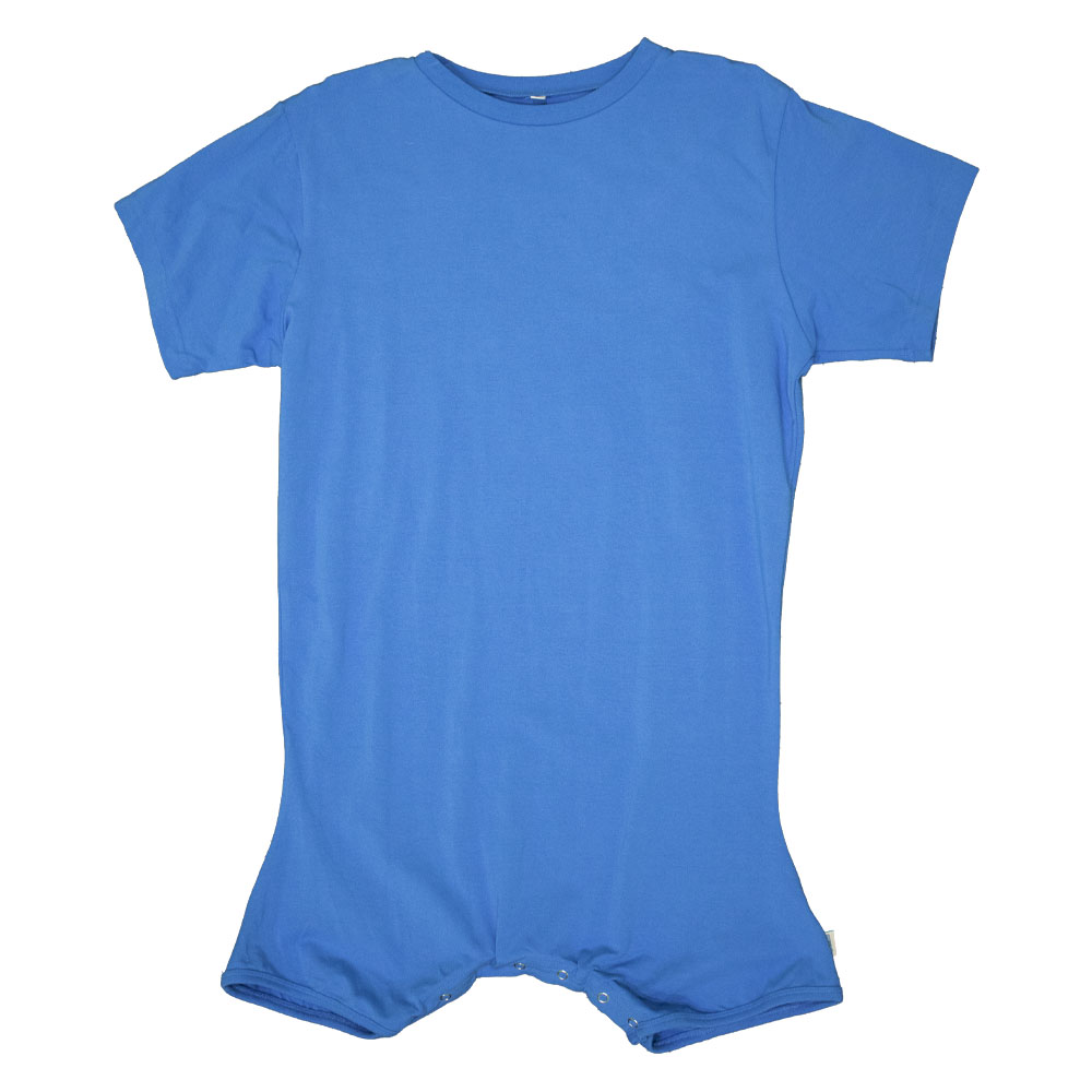 Blue Snappies Romper