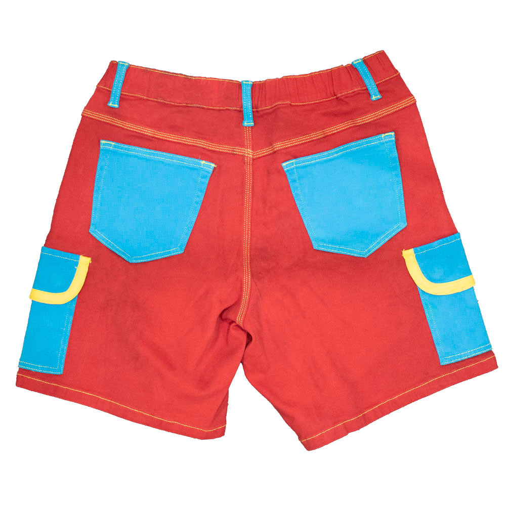 Twill Cargo Shorts Red