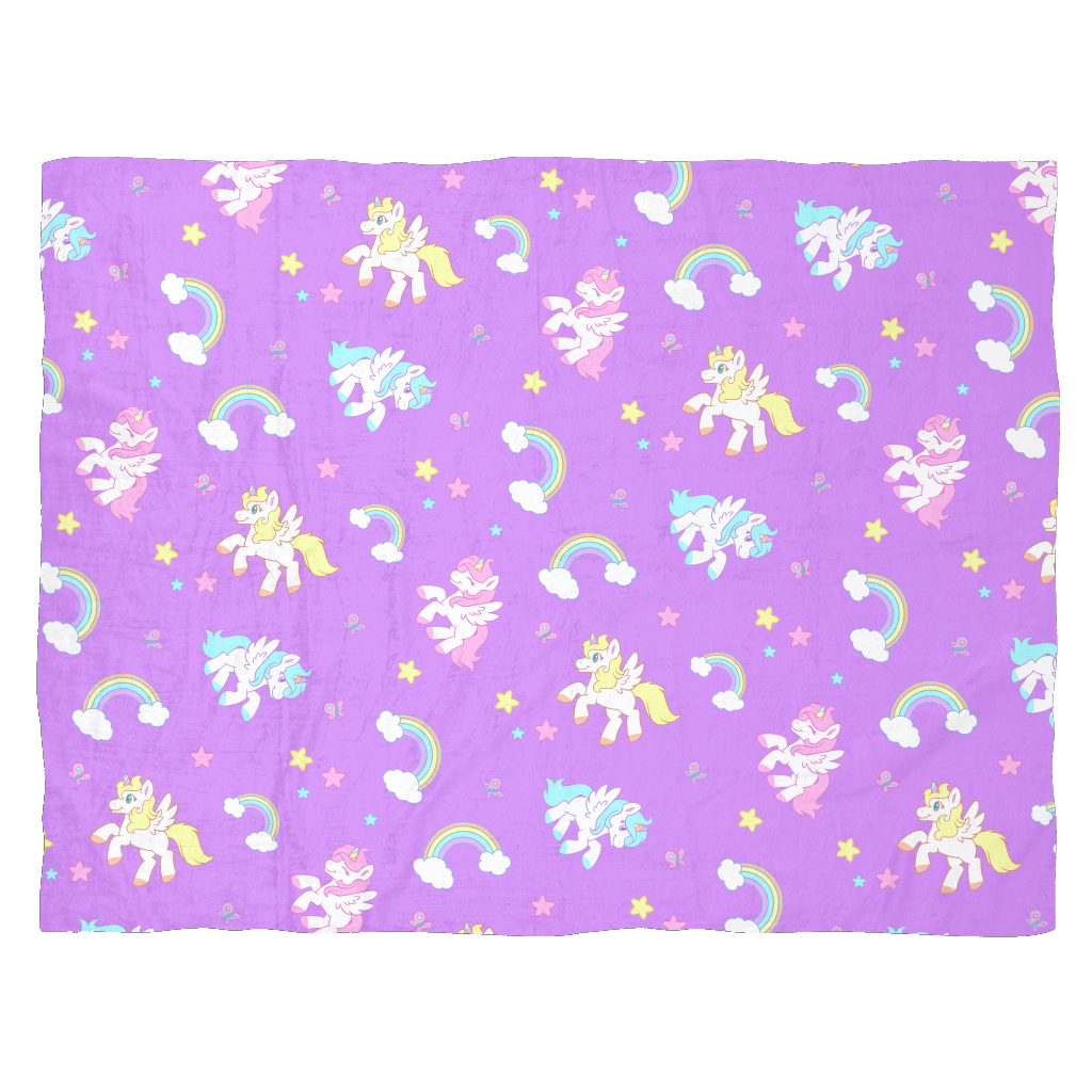 Unicorn Fleece Baby Blanket - Tykables